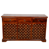 Mogra Antique Brass Work Sideboard Brass Work Design